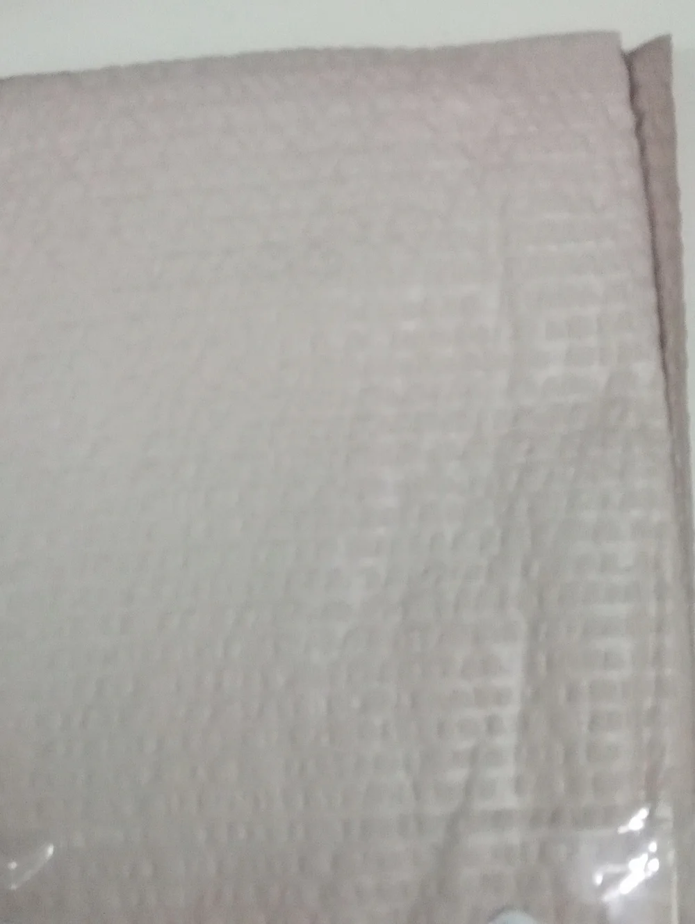 Madison Park Soft Blush Tan Textured Shower Curtain NWT $45.99